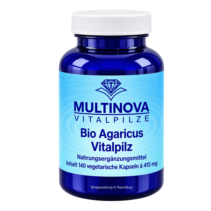 Agaricus ABM Mandelpilz Pulver 140 Kapseln - NaturBurg