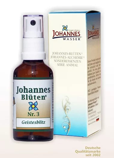 Johannes-Blüte Nr. 3 Geistesblitz Energie Essenzen 50 ml Spray