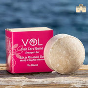 Festes Shampoo Haarseife mit Silk & Rhassoul Clay 55 g
