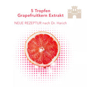 Grapefruitkernextrakt Dosierung: 3 mal täglich 5 Tropfen in Wasser verdünnen