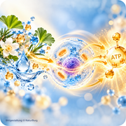 Johannes-Alchemie® Nr. 1 Zellstoffwechsel – Bildgestaltung zu Metabolismus, Zellenergie und ATP als Energieträger der Zelle bei NaturBurg