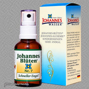 Johannes-Blüte Nr. 7 Schneller Engel 50 ml alkoholfreie Blütenessenz im Sprühflacon mit Originalverpackung von Johannes-Wasser