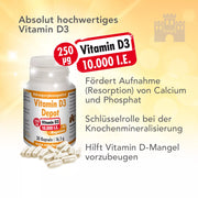 K2 und Vitamin D3 Kapseln von NaturBurg