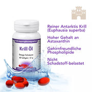 Krillöl Krill Kapseln - reiner Antarktis Krill