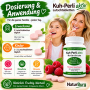 Kuh-Perli aktiv Kolostrum Lutschtabletten Dosierung und Anwendung für Kinder und Erwachsene