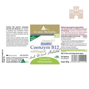 Methylcobalamin Vitamin B12 - Coenzym B12 bioaktiv sublingual