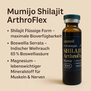 Mumijo Shilajit mit Weihrauch und Magnsium flüssig in Ampulle