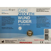 Panaceo Care Zeolith Wundpuder 30 g Etikett