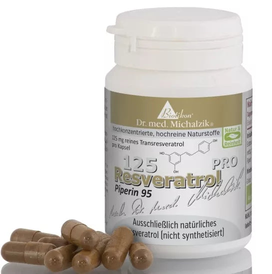 Resveratrol 125 PRO mit Piper nigrum Extrakt 70 Kapseln