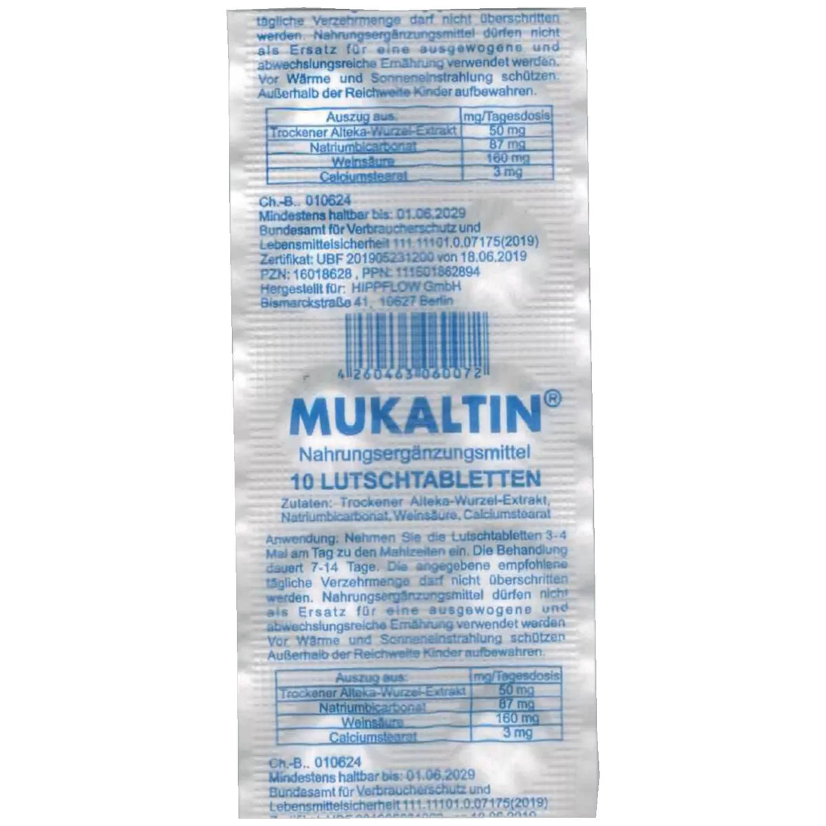 Mukaltin 10 Lutschtabletten