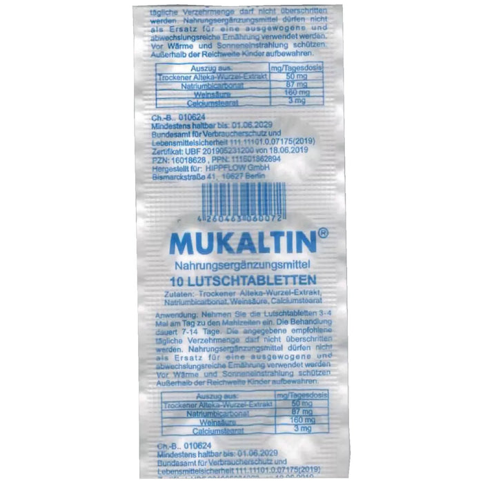 Mukaltin 10 Lutschtabletten