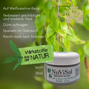 Teersalbe gewonnen aus Birke Holzteer mit weißer Vaseline