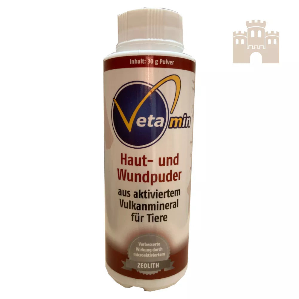 Vetamin Wundpuder Zeolith Klinoptilolith für Tiere 30 g