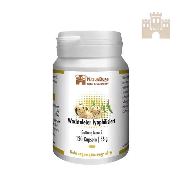 Lyophilisierte Wachteleier 120 Kapseln