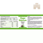 Ziegen Kolostrum Biestmilch Etikett NaturBurg