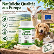 NaturBurg Ziegenkolostrum 30 Kapseln aus EU-Landwirtschaft mit Qualitätskontrollen – für Mensch und Tier