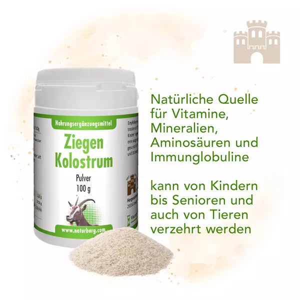 Ziegenkolostrum Colostrum Pulver 100 g
